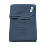 Deken Ledikant Meyco Jaquard Pure Indigo