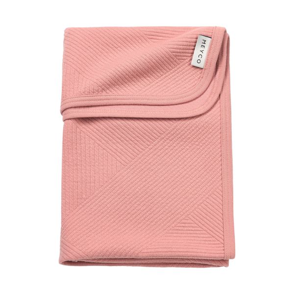Deken Wieg Meyco Jacquard Pure Rose Deken Wieg Meyco Jacquard Pure Rose - Afbeelding 1