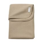 Deken Ledikant Meyco Jaquard Pure Flannel Taupe