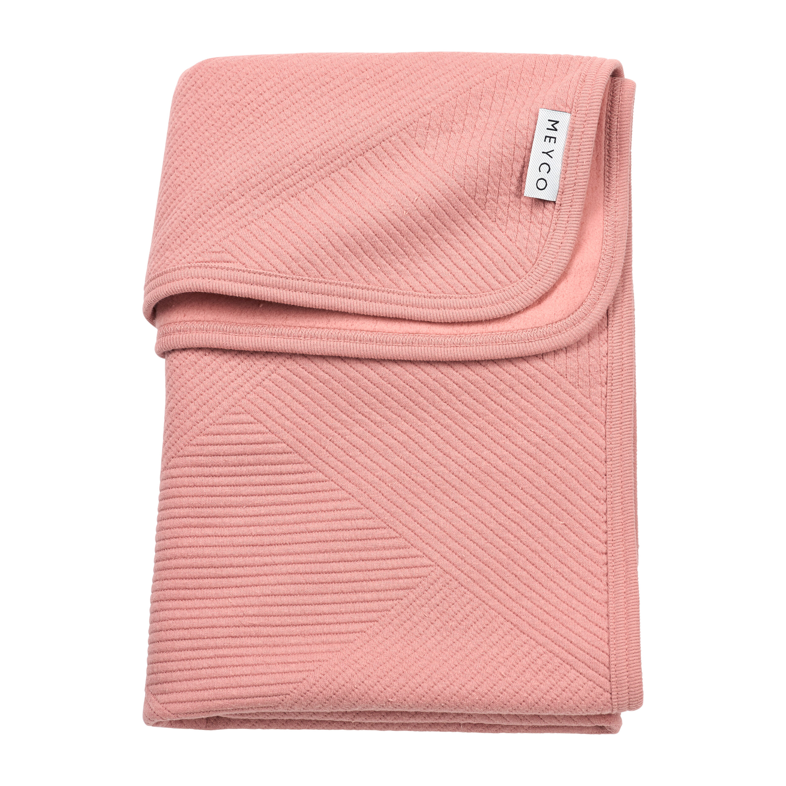 Deken Wieg Meyco Jaquard Pure Flannel Rose Deken Wieg Meyco Jaquard Pure Flannel Rose - Afbeelding 1