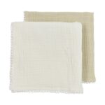 Luier Meyco Pre Washed Kant Natural/Soft Sand 2-pack