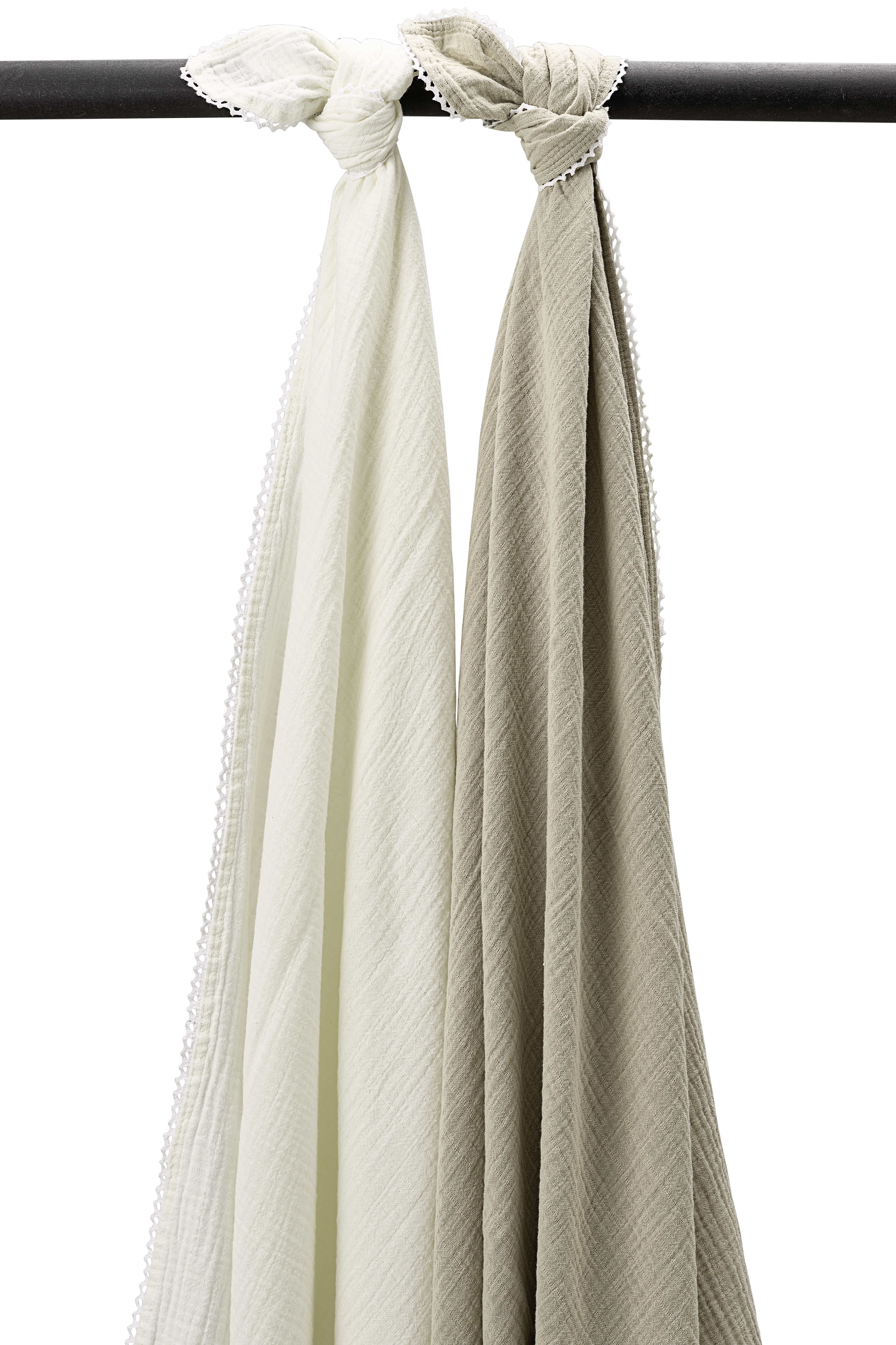 Swaddle Doel Meyco Pre Washed Kant Offwhite/Sand 2-pck