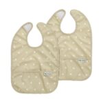 Slabber Meyco Met Opvangbakje Sweet Heart Sand/Soft Sand 2-pack