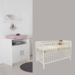 Babykamer Tess (Meegroeiledikant Luca V2 Pure White + Commode)
