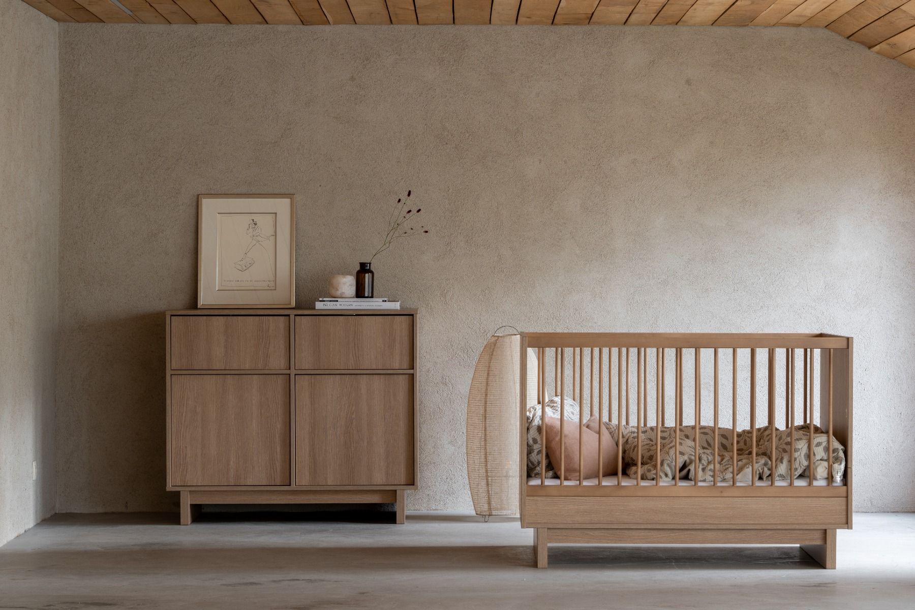 Babykamer Quax Kyo Honey Ash (Ledikant 70x140 + Commode) Babykamer Quax Kyo Honey Ash (Ledikant 70x140 + Commode) - Afbeelding 1