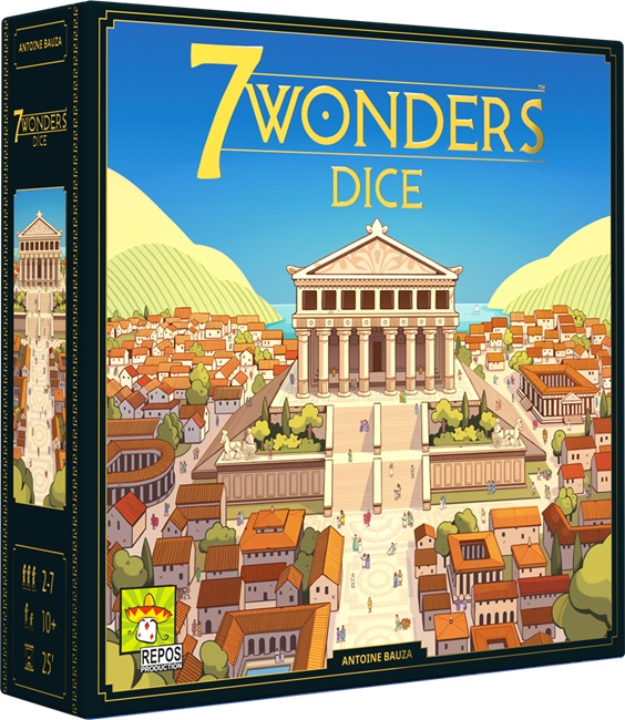 7 Wonders Dice - Repos Production Dobbelspel 7 Wonders Dice - Repos Production Dobbelspel - Afbeelding 1