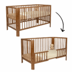 Meegroeiledikant Novi at Home® Florine 70x140 Walnut (Ronde Hoek)