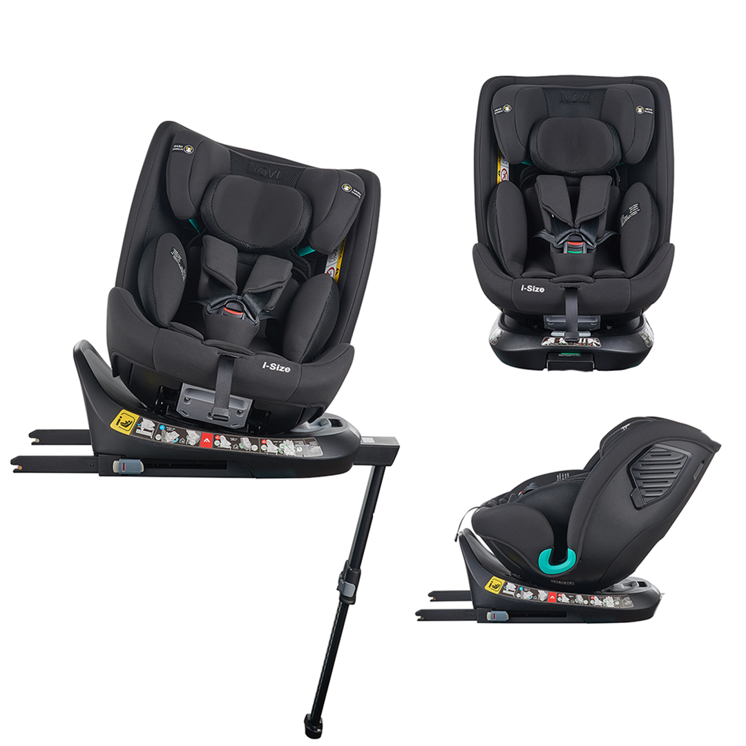 Autostoel Novi Baby® David V2.0 Go I-Size 360° Black Mesh Autostoel Novi Baby® David V2.0 Go I-Size 360° Black Mesh - Afbeelding 1