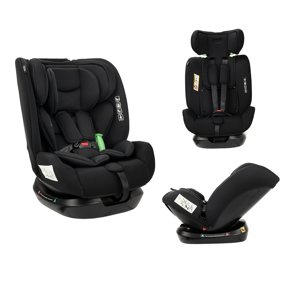 Autostoel Novi Baby® Tobias I-Size Gordel All Black - Afbeelding 1