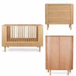 Babykamer Quax Yume 70x110 Natural Ash met Commode met Laden