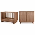 Babykamer Quax Kyo Walnut (Ledikant 70x120 + Commode)