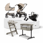 Kinderwagen Joolz Geo3 Sandy Taupe Ultimate Bundel Joy incl. Kinderstoel&Co-sleeper