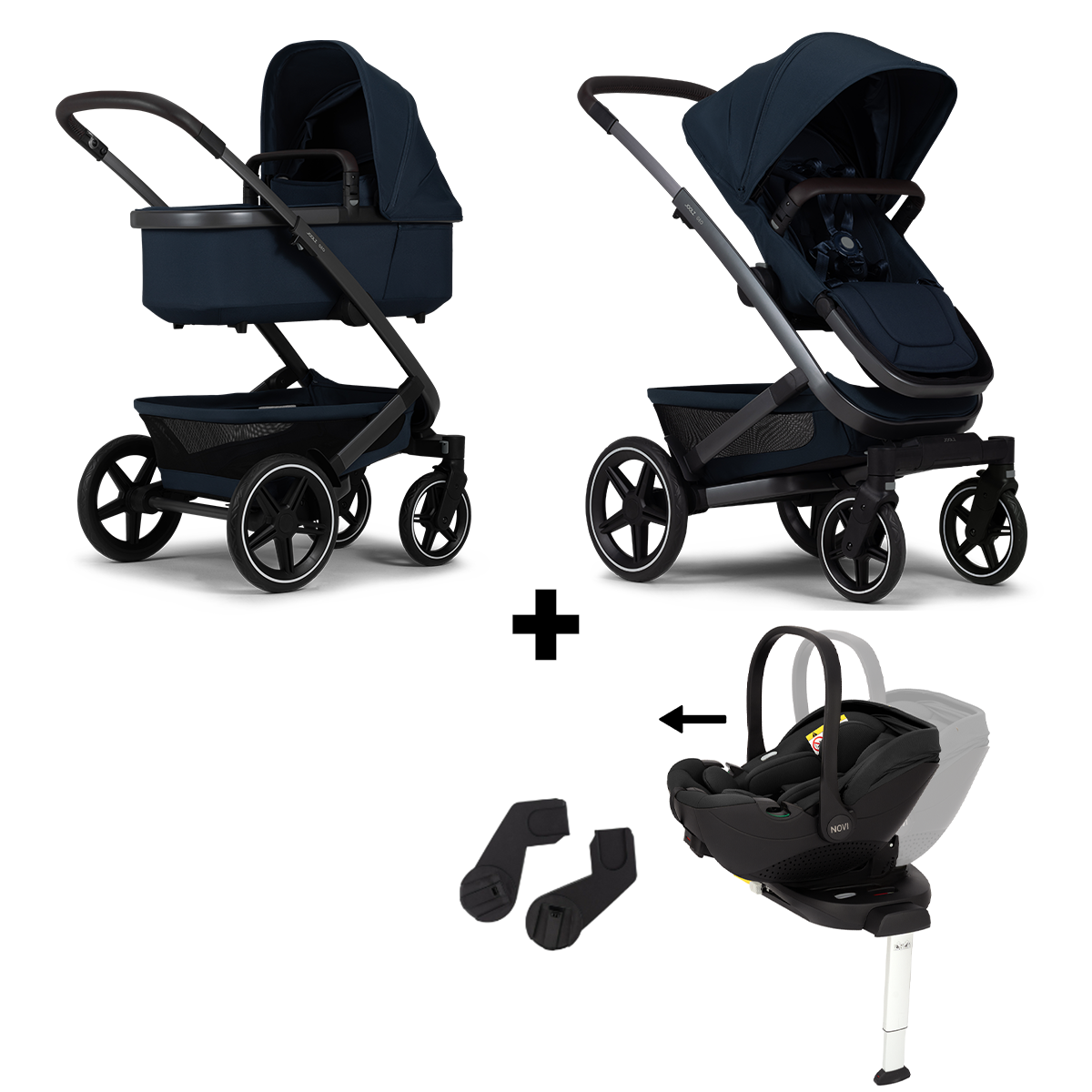 Kinderwagen Joolz Geo³ Dark Navy Blue + Autostoel Joy Pro Glide 360°&Base&Adapterset Kinderwagen Joolz Geo³ Dark Navy Blue + Autostoel Joy Pro Glide 360°&Base&Adapterset - Afbeelding 1