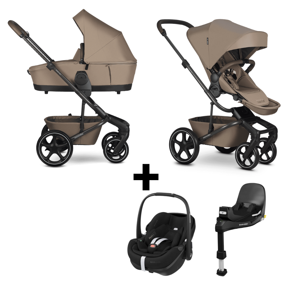 Kinderwagen Easywalker Harvey NXT Mocha Brown + Autostoel Pebble 360° Pro2 en Base Slide Tech Kinderwagen Easywalker Harvey NXT Mocha Brown + Autostoel Pebble 360° Pro2 en Base Slide Tech - Afbeelding 1