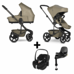 Kinderwagen Easywalker Harvey NXT Moss Green + Autostoel Pebble 360° Pro2 en Base Slide Tech