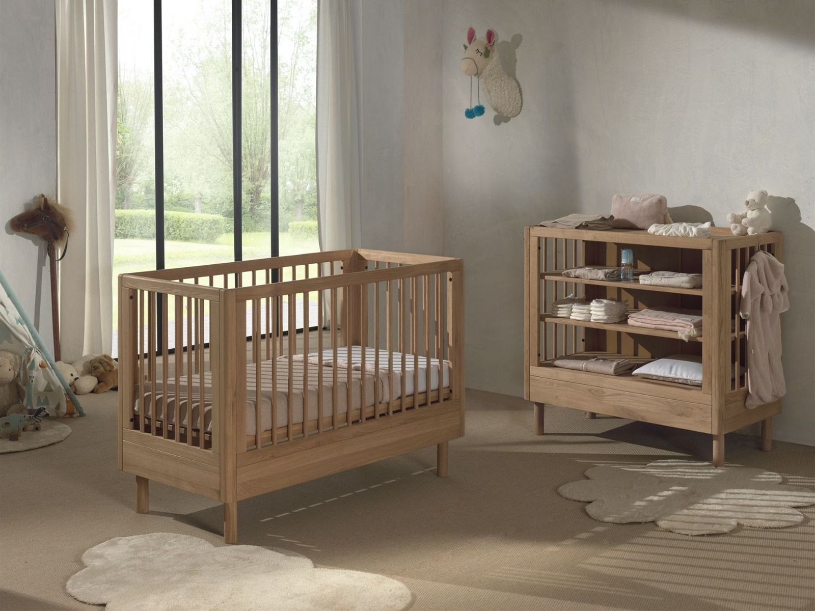 Peuterkamer Jaxx Forrest Eik (Meegroeiledikant + Open Commode) Peuterkamer Jaxx Forrest Eik (Meegroeiledikant + Open Commode) - Afbeelding 1