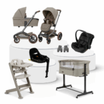 Kinderwagen Maxi-Cosi Fame V2 Twillic Truffle Ultimate Bundel incl. Kinderstoel&Co-sleeper