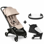 Buggy Bugaboo Butterfly 2 Complete Black/Desert Taupe Met Veiligheidsbeugel En Regenhoes