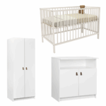 Babykamer Colorfull Home Jasper met Meegroeiledikant Luca V2 Pure White