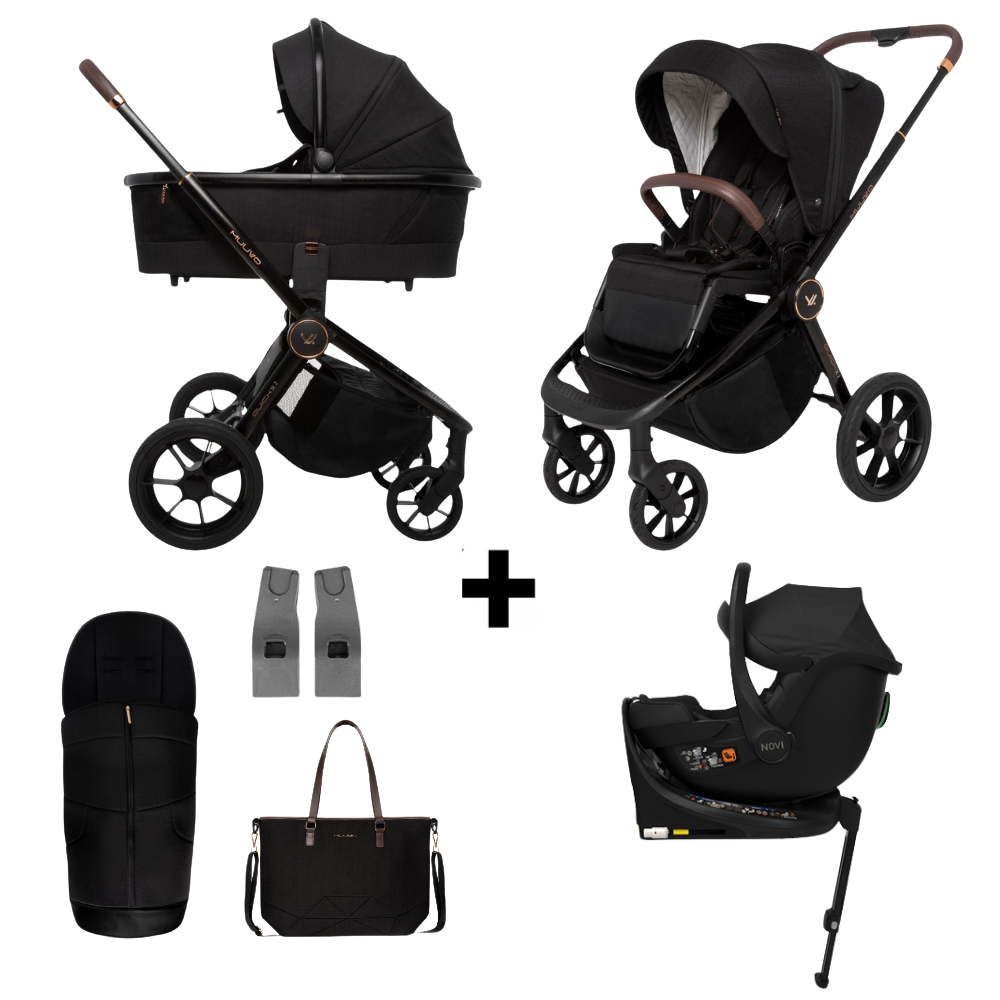 Kinderwagen Muuvo Quick SE2 2-in-1 Set Sunset Black + Autostoel Jacky Pro 360°&Base&Adapterset Kinderwagen Muuvo Quick SE2 2-in-1 Set Sunset Black + Autostoel Jacky Pro 360°&Base&Adapterset - Afbeelding 1