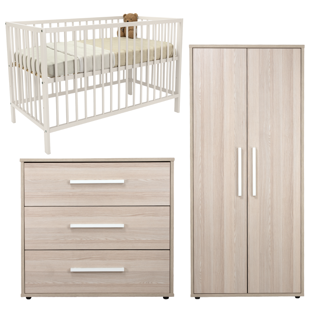 Babykamer Colorfull Home Noah met Meegroeiledikant Luca V2 Pure White Babykamer Colorfull Home Noah met Meegroeiledikant Luca V2 Pure White - Afbeelding 1