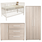 Babykamer Colorfull Home Noah XL met Meegroeiledikant Luca V2 Pure White