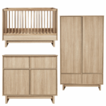 Babykamer Quax Kyo Honey Ash 70x120 met 2-deurs kast