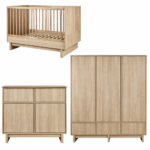 Babykamer Quax Kyo Honey Ash 70x120 met 3-deurs kast