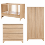 Babykamer Quax Tsughi Honey Ash 60x120 met 2-deurs kast