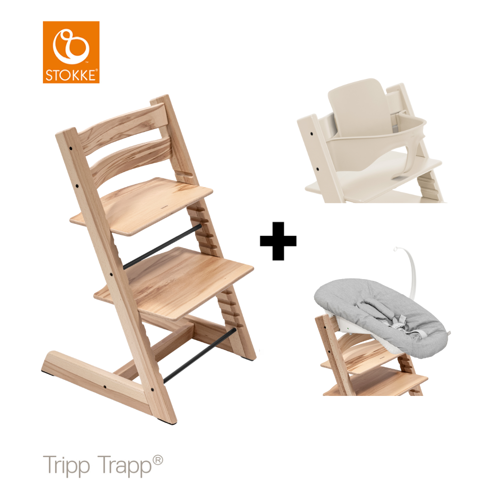 SET | Kinderstoel Stokke® Tripp Trapp® Wild Wood met Newbornset + Babyset