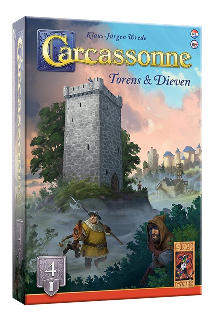 Carcassonne uitbreiding 4: Torens & Dieven (herziene editie) - 999 games Legspel Carcassonne uitbreiding 4: Torens & Dieven (herziene editie) - 999 games Legspel - Afbeelding 1