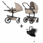Kinderwagen Joolz Day5 Sandy Taupe + Autostoel Joy Pro Glide 360°