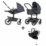 Kinderwagen Joolz Day5 Stone Grey + Autostoel Joy Pro Glide 360°