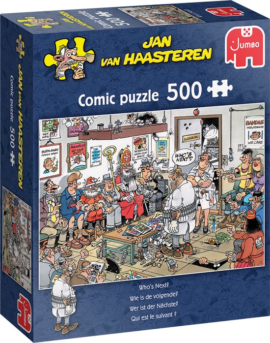 Jan van Haasteren - Wie is de volgende? (500) - Jumbo  Legpuzzel Jan van Haasteren - Wie is de volgende? (500) - Jumbo  Legpuzzel - Afbeelding 1