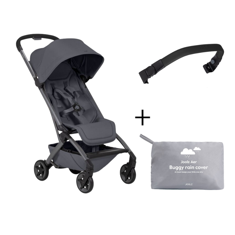 Buggy Joolz Aer2 Stone Grey + Veiligheidsbeugel en Regenhoes Buggy Joolz Aer2 Stone Grey + Veiligheidsbeugel en Regenhoes - Afbeelding 1
