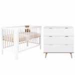 Babykamer Finori Göteberg + Philou White (Commode + Ledikant)