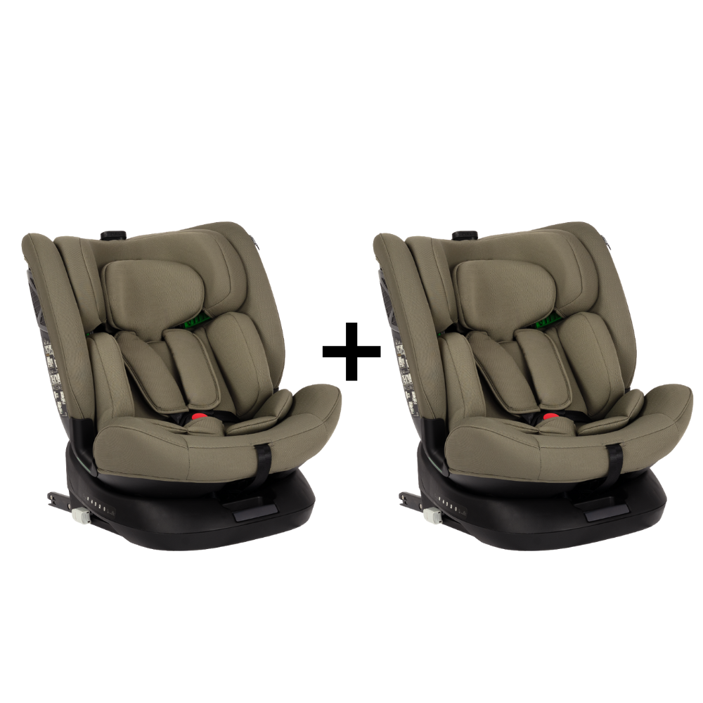 Set | 2 x Autostoel Novi Baby® Nathan V2 Premium I-Size Dark Taupe Set | 2 x Autostoel Novi Baby® Nathan V2 Premium I-Size Dark Taupe - Afbeelding 1