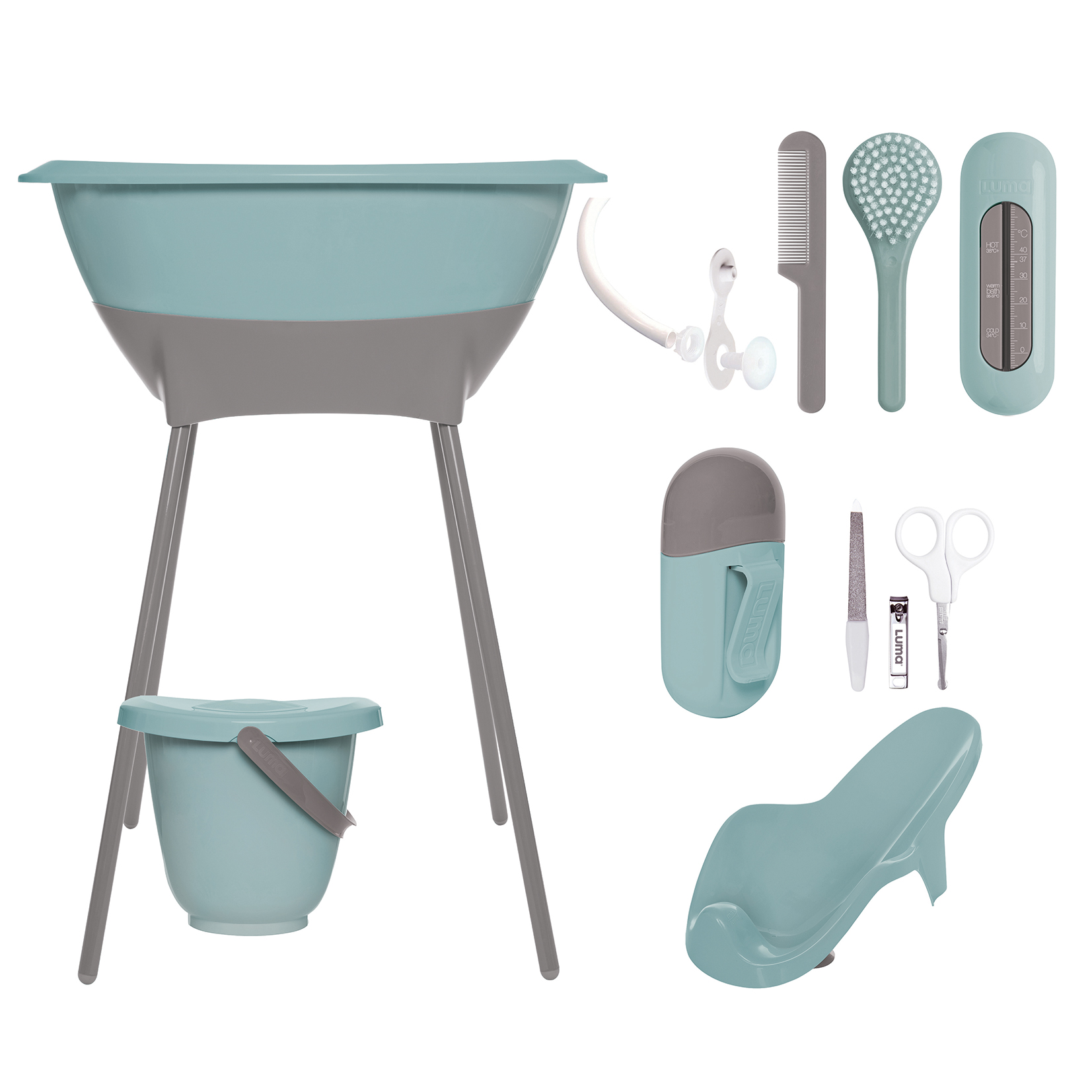 Bad&Verzorgingsset Luma Ice Blue/Chalk Brown - Afbeelding 1