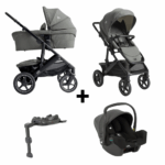 Kinderwagen Joie Signature Vinca Evergreen met Autostoel I-Snug I-Size Shale&Base