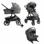 Kinderwagen Joie Signature Vinca Evergreen met Autostoel Sprint Ebony