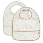 Slabber Jollein Waterproof Elephant Tales 2-pack
