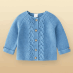 CozyCub– Comfortabel&Modieus– Gebreide Kinder Cardigan Sweater Blauw / 110 (2-3 jaar) | Educatief Speelgoed