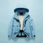 GlacierFit– Ademend&Beschermend Waterdicht– Ski-pak met Fleecevoering Blauwe jas / 150 (13–14 jaar) | Educatief Speelgoed