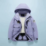 GlacierFit– Ademend&Beschermend Waterdicht– Ski-pak met Fleecevoering Paarse jas / 120 (7–8 jaar) | Educatief Speelgoed