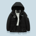 GlacierFit– Ademend&Beschermend Waterdicht– Ski-pak met Fleecevoering Zwarte Jas / 110 (5–6 jaar) | Educatief Speelgoed