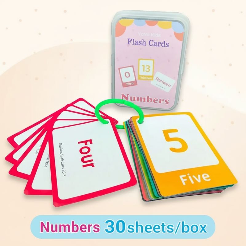 13_be5281cb-5aa1-4f4e-b593-3339cfe95502 SmartyCards– Vrolijk&Taalrijk– Educatieve Woordenkaarten (Engels) Getallen | Educatief Speelgoed - Afbeelding 1