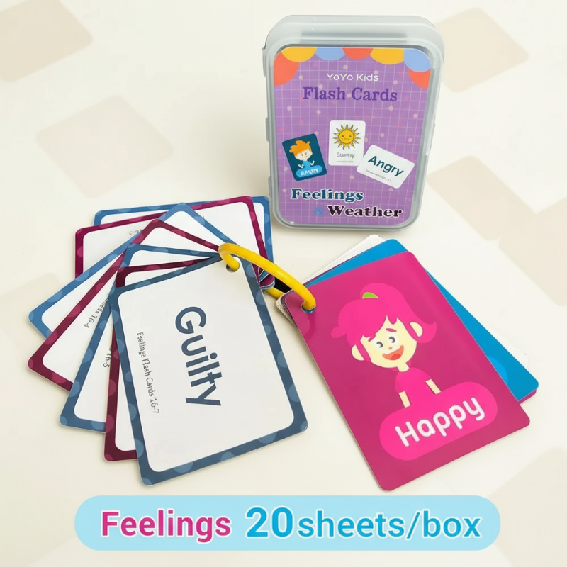 14_c547463d-dbee-42ba-9d84-f66e4bd58c6a SmartyCards– Vrolijk&Taalrijk– Educatieve Woordenkaarten (Engels) Het weer voelen | Educatief Speelgoed - Afbeelding 1