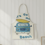 MiniChef™ – Speels&Vlekwerend– Kinder Schort M (5-8 jaar) / Strandwagen | Educatief Speelgoed