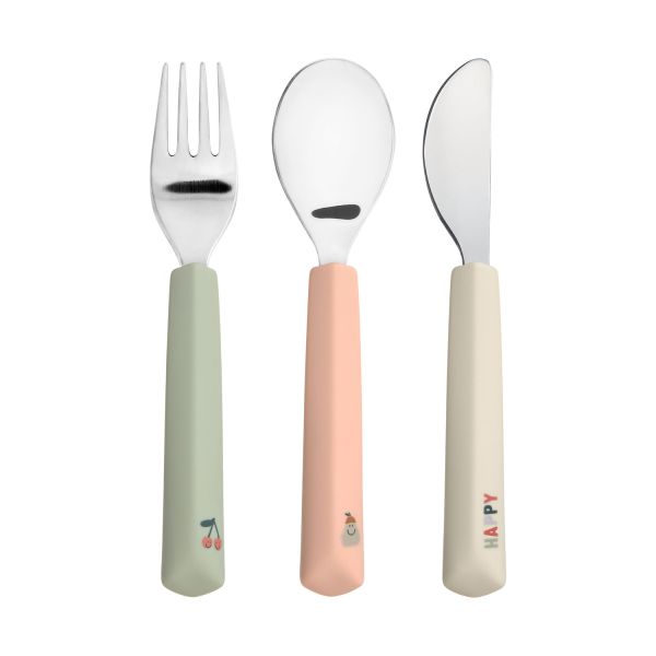 Bestekset Lässig 3-delig Happy Fruits Cherry Bestekset Lässig 3-delig Happy Fruits Cherry - Afbeelding 1