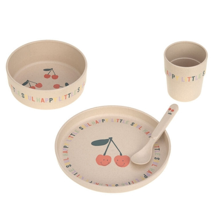Eetset Lässig 4-delig Happy Fruits Cherry Eetset Lässig 4-delig Happy Fruits Cherry - Afbeelding 1